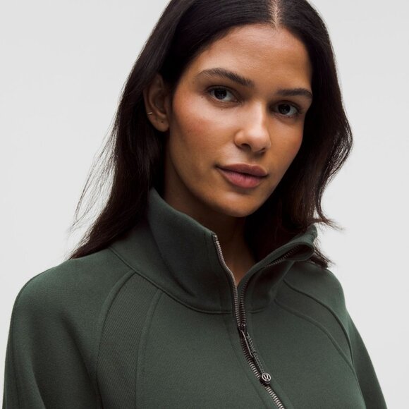 Scuba Oversized Funnel-Neck Half Zip Long - Picture 4 of 4